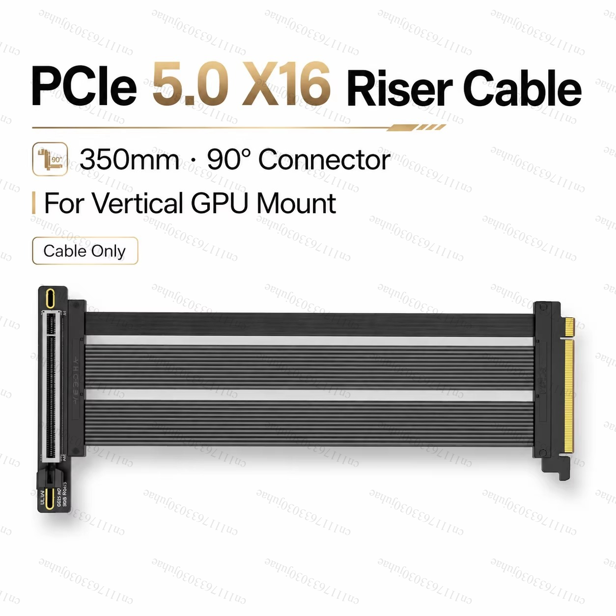 PCIe 5.0 X16 Riser Cable 350mm - Pcie 5.0 Gpu Riser Cable ulasan dan harga